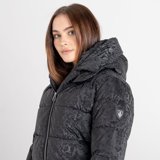 Dare 2B Womens/Ladies Influence Swarovski Wattierte Jacke (Schwarz) - Image 3