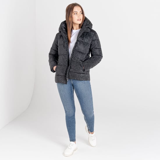 Dare 2B Womens/Ladies Influence Swarovski Wattierte Jacke (Schwarz) - Image 5