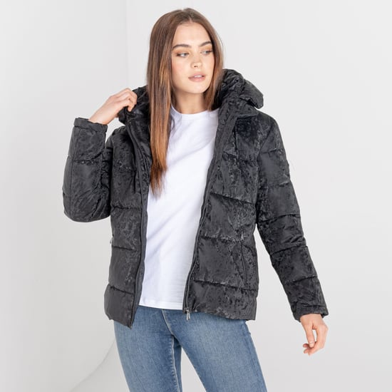 Dare 2B Womens/Ladies Influence Swarovski Wattierte Jacke (Schwarz) - Image 6