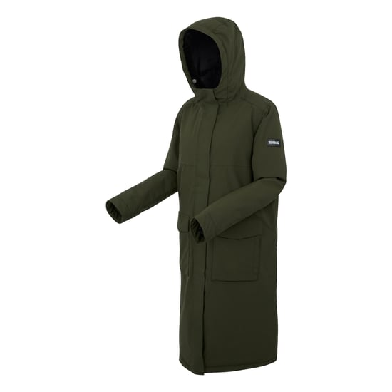 Regatta - "Yarli" Jacke, wasserfest für Damen (Dunkel-Khaki/Schwarz) - Image 3