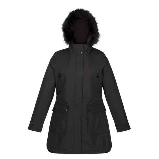 Regatta Damen/Damen Sabinka Parka mit Kunstfellbesatz (Schwarz) - Image 1