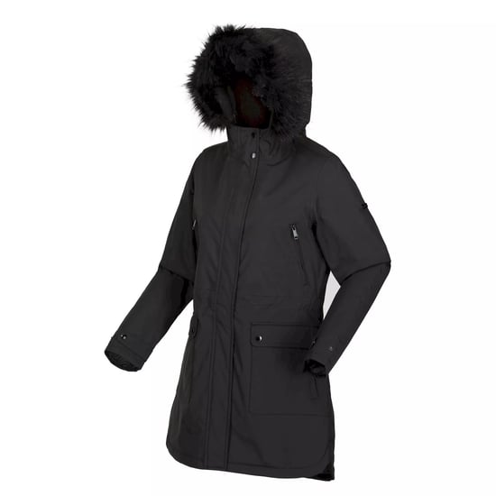 Regatta Damen/Damen Sabinka Parka mit Kunstfellbesatz (Schwarz) - Image 3
