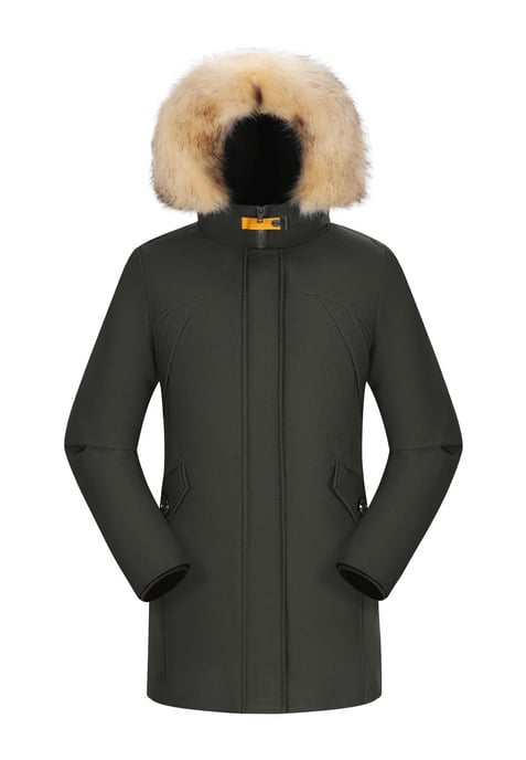 Subprime-Parka für Frauen. Der Parka besteht aus hochwertigem Polyester und hat ein warmes Innenfutter. Er ist ideal für die kalten Wintermonate. Der Pelzkragen besteht aus Kunstpelz und ist abnehmbar. Die Jacke hat einen Reißverschluss von oben nach unte - Image 2
