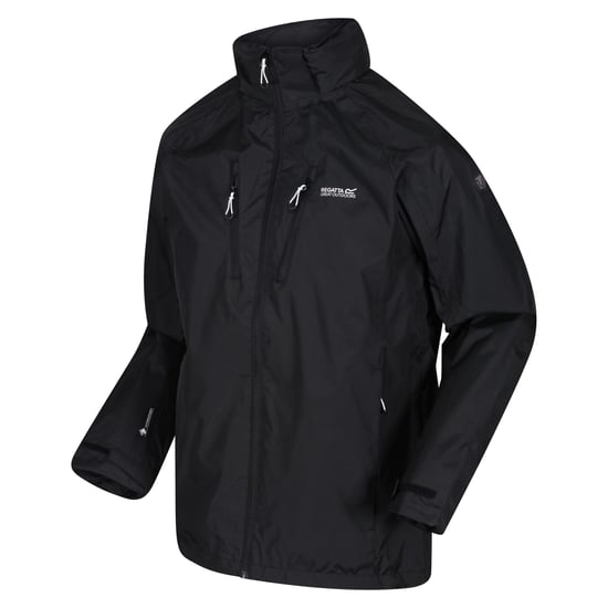 Regatta Herren Calderdale V wasserdichte Jacke (Schwarz) - Image 3