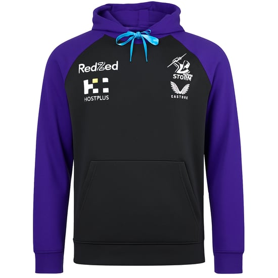Castore Melbourne Storm Herren Schwarzes Trainingshoodie - Image 1