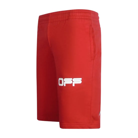 Off-White Herren Tape Sweatshorts (Rot) - Image 3
