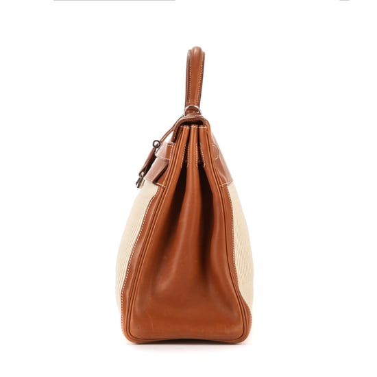 Fauve Barenia and Ecru Crinoline  Kelly 4 Handtasche - Image 3