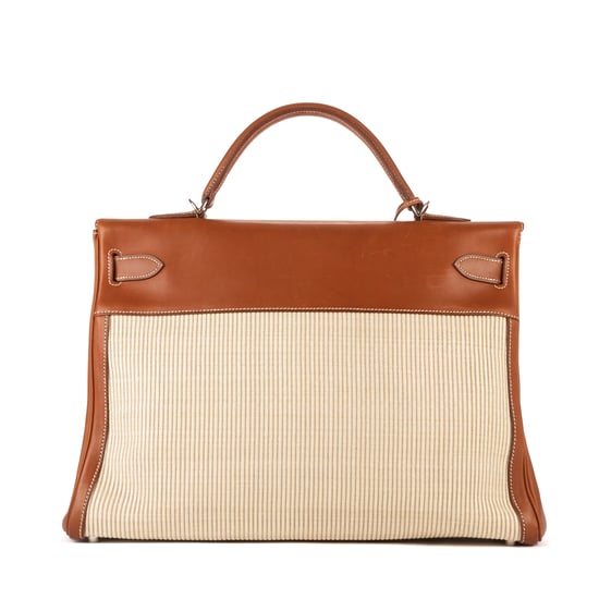 Fauve Barenia and Ecru Crinoline  Kelly 4 Handtasche - Image 4