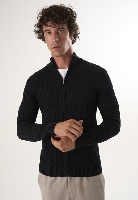 Strickjacke Strickjacke Mit Zopfmuster - Image 1