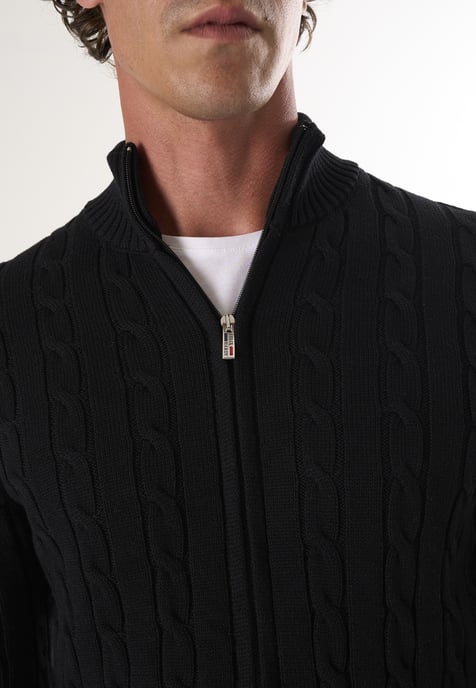 Strickjacke Strickjacke Mit Zopfmuster - Image 3