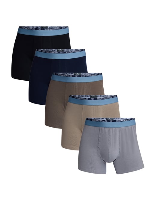 CR7 Cristiano Ronaldo Herren Trunk Cotton Stretch & Travel Bag 5-Pack Unterhose, Unterwäsche, Boxer - Image 1