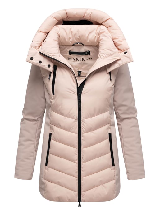 Marikoo Damen Winterjacke Tivaa XVI mit Softshell & abnehmbarer Kapuze - Image 1