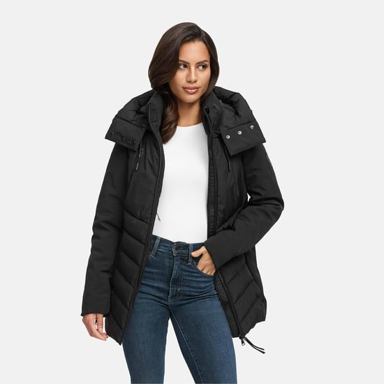 Marikoo Damen Winterjacke Tivaa XVI mit Softshell & abnehmbarer Kapuze - Image 6