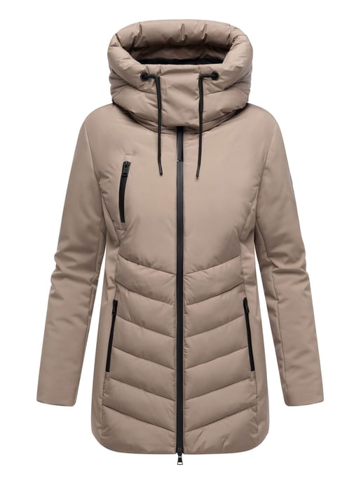 Marikoo Damen Winterjacke Tivaa XVI mit Softshell & abnehmbarer Kapuze - Image 2