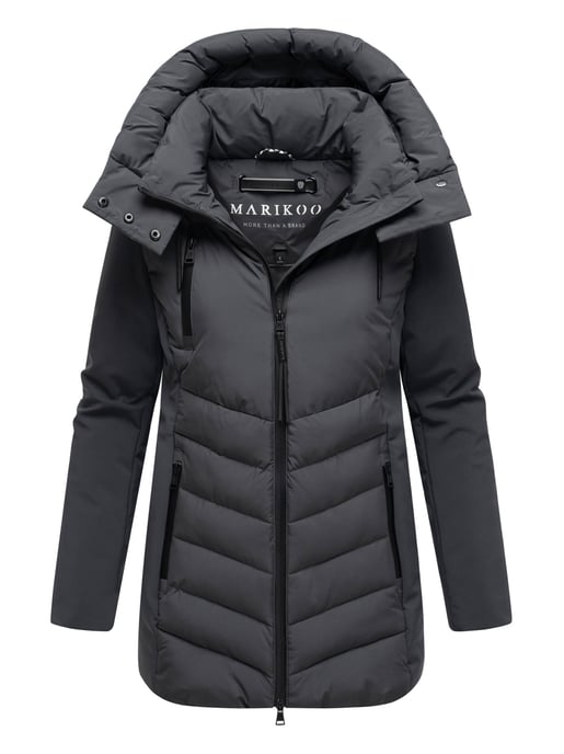 Marikoo Damen Winterjacke Tivaa XVI mit Softshell & abnehmbarer Kapuze - Image 1