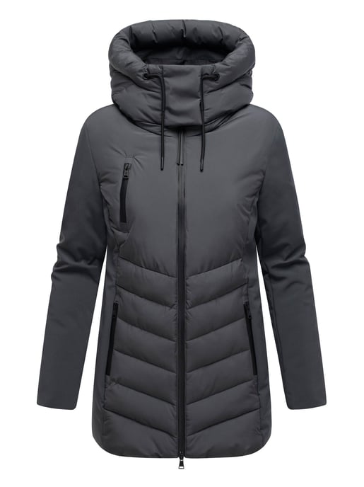 Marikoo Damen Winterjacke Tivaa XVI mit Softshell & abnehmbarer Kapuze - Image 2