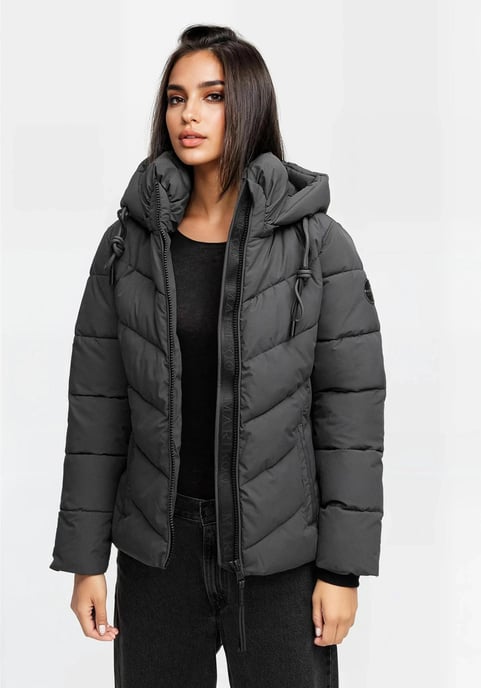 Marikoo Damen Winterjacke Sahnemausii XVI mit abnehmbarer Kapuze - Image 6