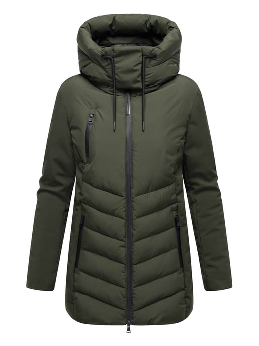 Marikoo Damen Winterjacke Tivaa XVI mit Softshell & abnehmbarer Kapuze - Image 2