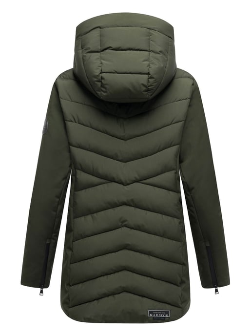 Marikoo Damen Winterjacke Tivaa XVI mit Softshell & abnehmbarer Kapuze - Image 4