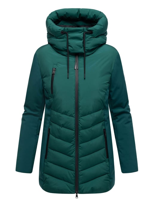 Marikoo Damen Winterjacke Tivaa XVI mit Softshell & abnehmbarer Kapuze - Image 2