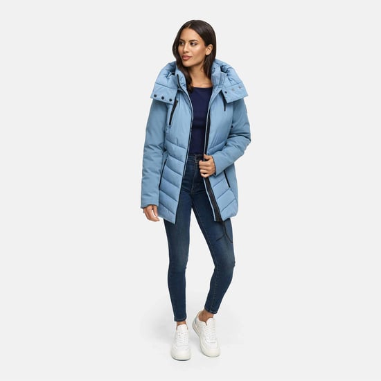 Marikoo Damen Winterjacke Tivaa XVI mit Softshell & abnehmbarer Kapuze - Image 6