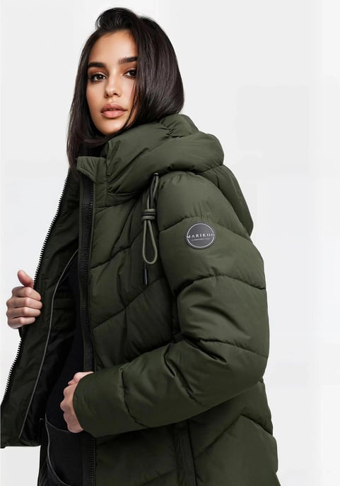 Marikoo Damen Winterjacke Sahnemausii XVI mit abnehmbarer Kapuze - Image 6
