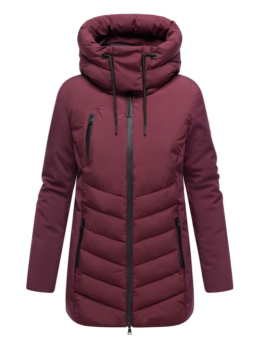 Marikoo Damen Winterjacke Tivaa XVI mit Softshell & abnehmbarer Kapuze - Image 2