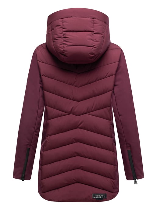 Marikoo Damen Winterjacke Tivaa XVI mit Softshell & abnehmbarer Kapuze - Image 4