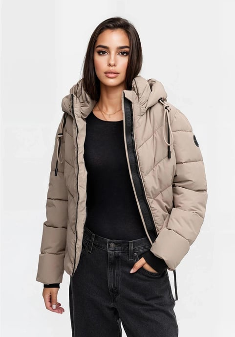 Marikoo Damen Winterjacke Sahnemausii XVI mit abnehmbarer Kapuze - Image 5