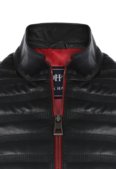 Lederjacke Sportliche Lederjacke Mit Reißverschluss - Image 2