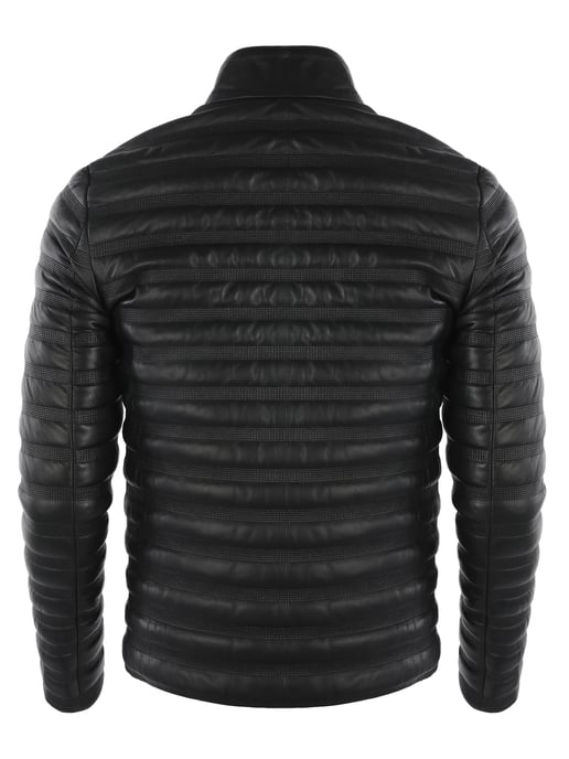 Lederjacke Sportliche Lederjacke Mit Reißverschluss - Image 3