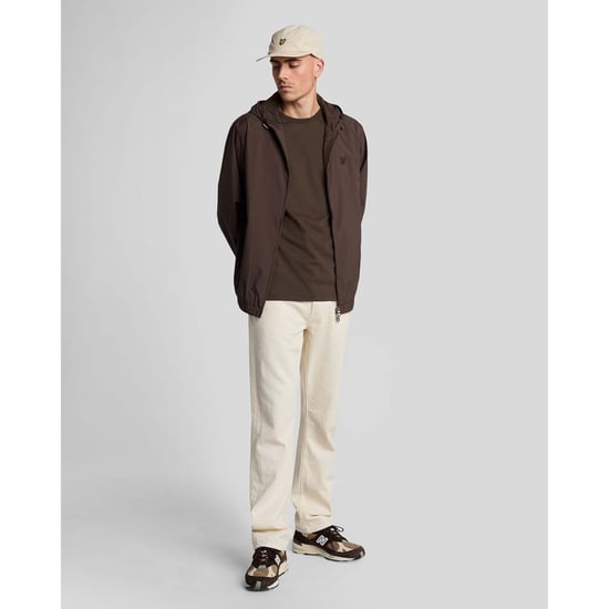 Herren Lyle And Scott Tonal Eagle Kapuzen-Bomberjacke in Grün - Image 2