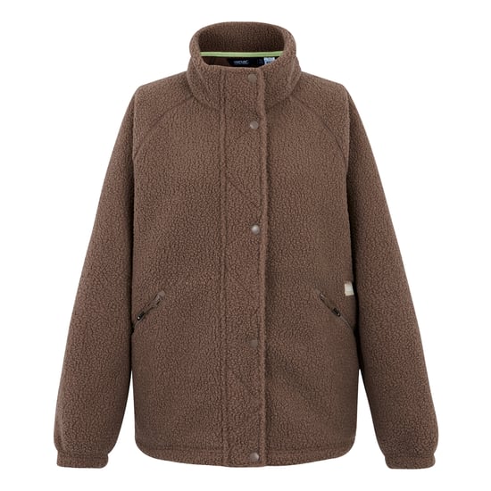 Regatta Damen Emilica Borg Vollzip Fleecejacke (Mocha) - Image 1