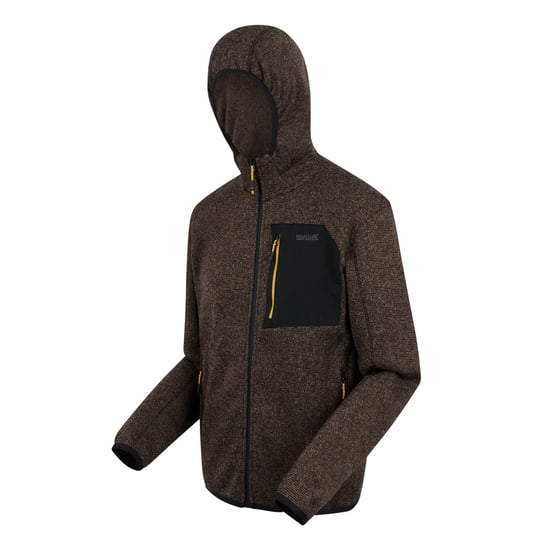 Regatta - "Newhill" Fleecejacke für Herren, Durchgehender Reißverschluss, meliert (Nussbraun) - Image 3