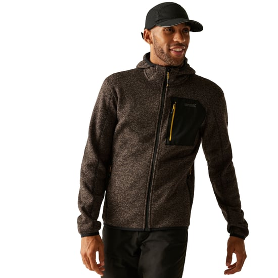 Regatta - "Newhill" Fleecejacke für Herren, Durchgehender Reißverschluss, meliert (Nussbraun) - Image 4