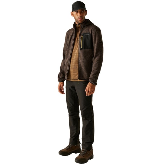 Regatta - "Newhill" Fleecejacke für Herren, Durchgehender Reißverschluss, meliert (Nussbraun) - Image 5