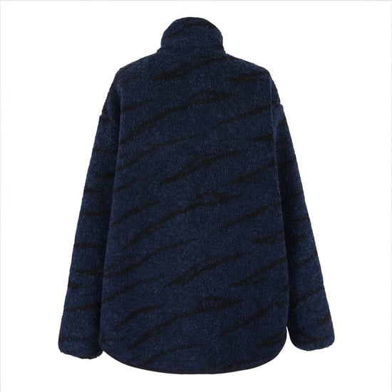 Regatta Damen Frankie Abstract Borg Halb Reißverschluss Fleecejacke (Marine/Schwarz) - Image 2
