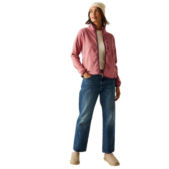 Regatta Damen Frankie Full Zip Fleecejacke (Staubiges Rosa) - Image 6