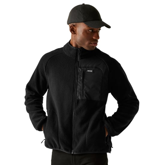 Regatta Herren Frankie Borg Fleecejacke (Schwarz) - Image 4