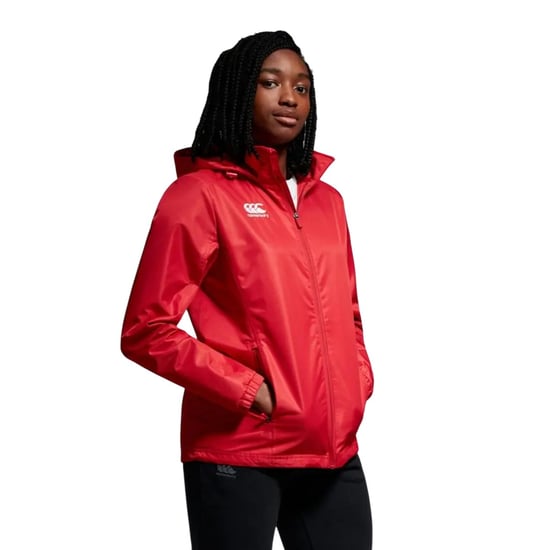 Canterbury - "Club" Jacke, wasserfest für Damen, Durchgehender Reißverschluss, Vaposhield-Material (Fahnenrot) - Image 3