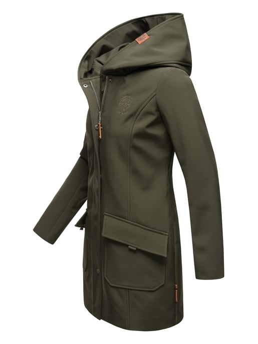 Marikoo Damen Softshelljacke – Mayleen, wasserabweisend mit Kapuze - Image 3
