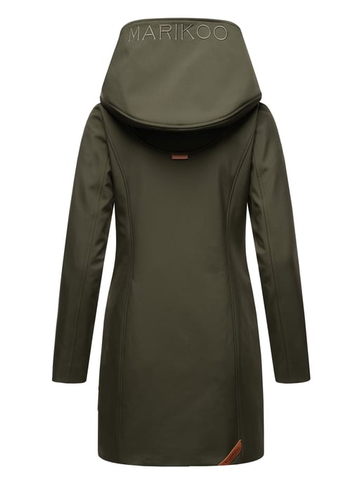 Marikoo Damen Softshelljacke – Mayleen, wasserabweisend mit Kapuze - Image 4