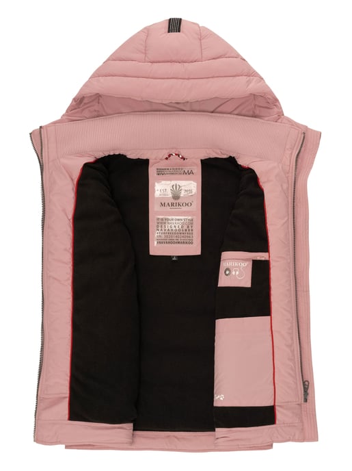 Marikoo Damen Steppweste – Taisaa, leicht mit Kapuze & Leckerli-Beutel - Image 6