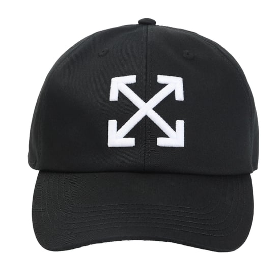 Off White Pfeil-Logo Baseballmütze (Schwarz/Weiß) - Image 1