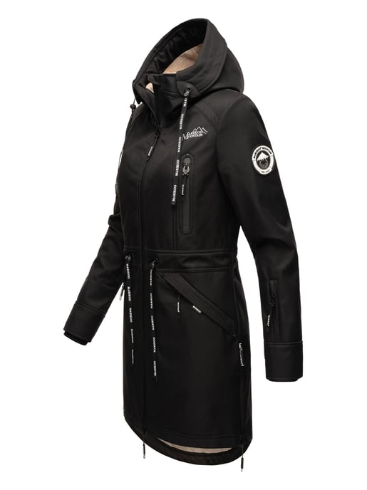 Marikoo Damen Softshelljacke – Racquellee mit Kapuze & Fleecefutter - Image 3