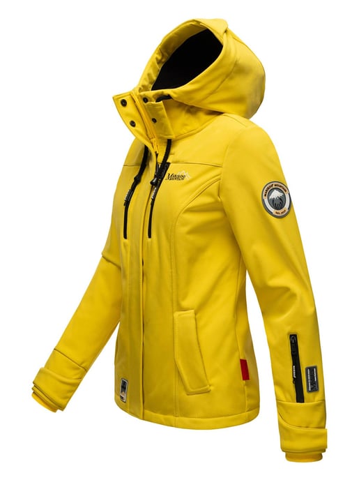 Marikoo Damen Softshelljacke – Kleine Zicke, warm mit Kapuze & Fleecefutter - Image 3