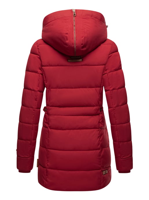 Marikoo Damen Winterjacke mit Kapuze & Kunstfell-Innenfutter - Image 5