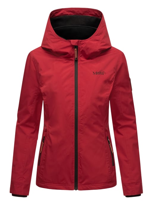 Marikoo Damen Übergangsjacke Erdbeere mit Doppelkragen & Fleece-Innenfutter - Image 3