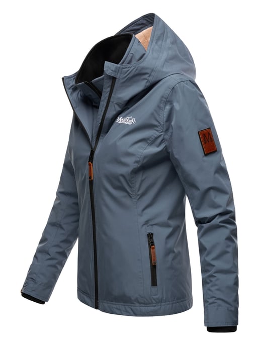 Marikoo Damen Übergangsjacke Erdbeere mit Doppelkragen & Fleece-Innenfutter - Image 4