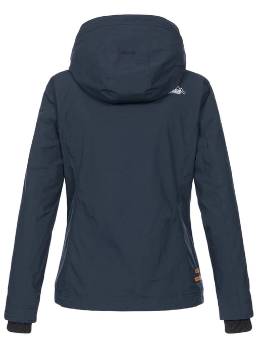 Marikoo Damen Übergangsjacke Erdbeere mit Doppelkragen & Fleece-Innenfutter - Image 3